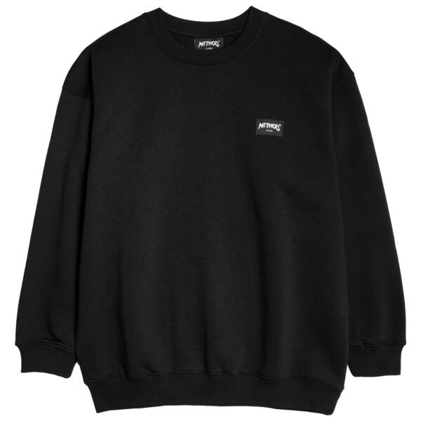 METHOD Label CREW SWEAT ( Black )