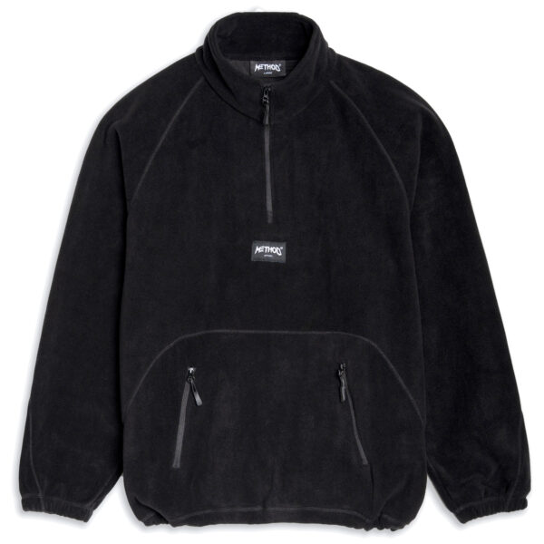 METHOD LABEL 1/4 ZIP FLEECE ( BLACK )