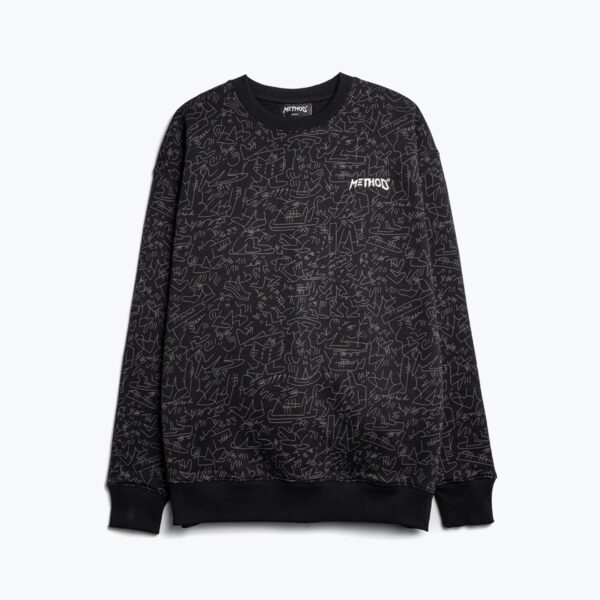 METHOD X Lucas CREW SWEATSHIRT ( Black )