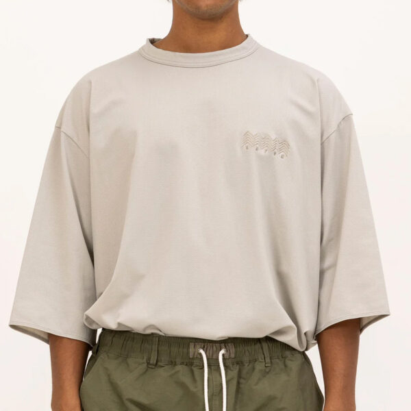 UNFRM Soft Cool 6/10 Emb S/S SHIRT ( Light Beige ) - M