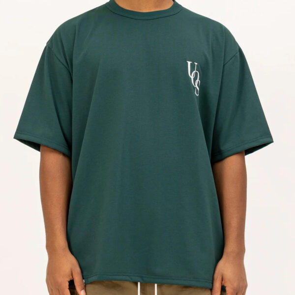 UNFRM TRY COOL 1/2 Chain Emb DRY S/S T-SHIRT ( Dark Green )