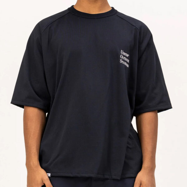 UNFRM TRY COOL 1/2 Emb Raglan DRY S/S T-SHIRT ( Navy ) - M